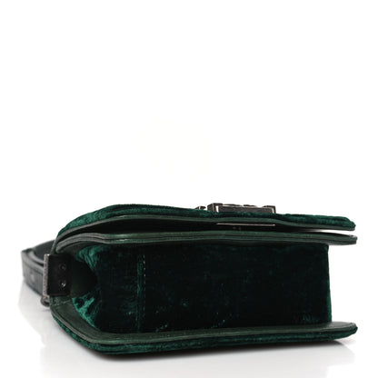 Chanel Velvet Quilted Mini Boy Flap Dark Green 3 of 8