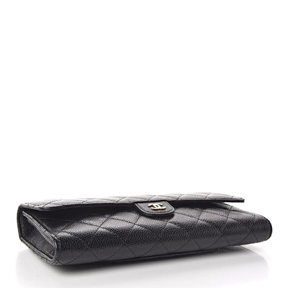 Chanel Caviar Quilted Travel Wallet Black 5 of 8