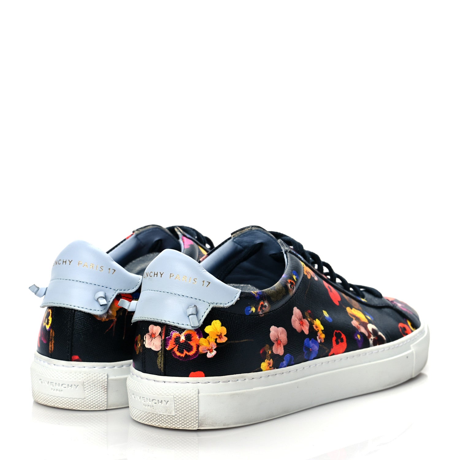 Givenchy Calfskin Womens Urban Knots Floral Print Street Sneakers 40 Multicolor 4 of 9