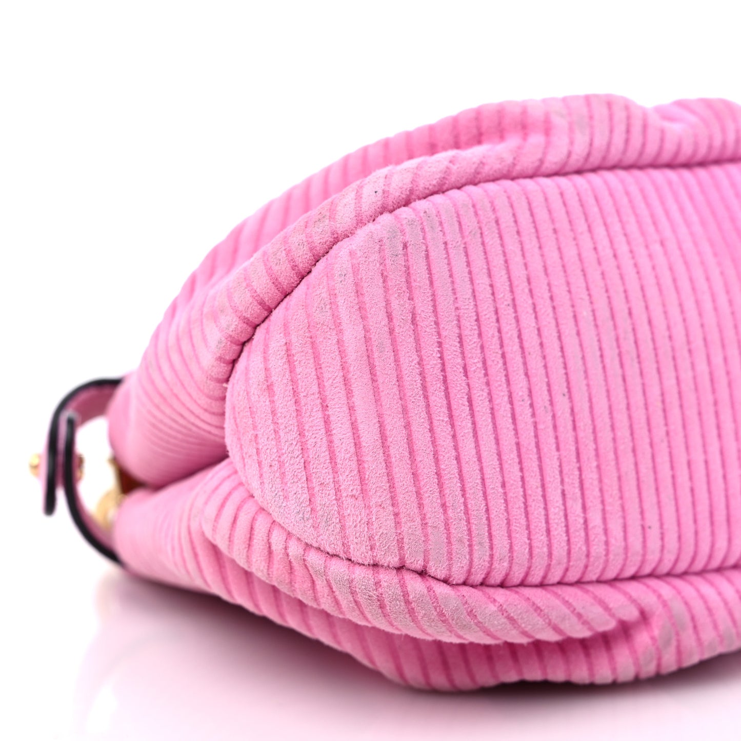 Camoscio Line Embossed Small Peekaboo Click Bag Lollypop