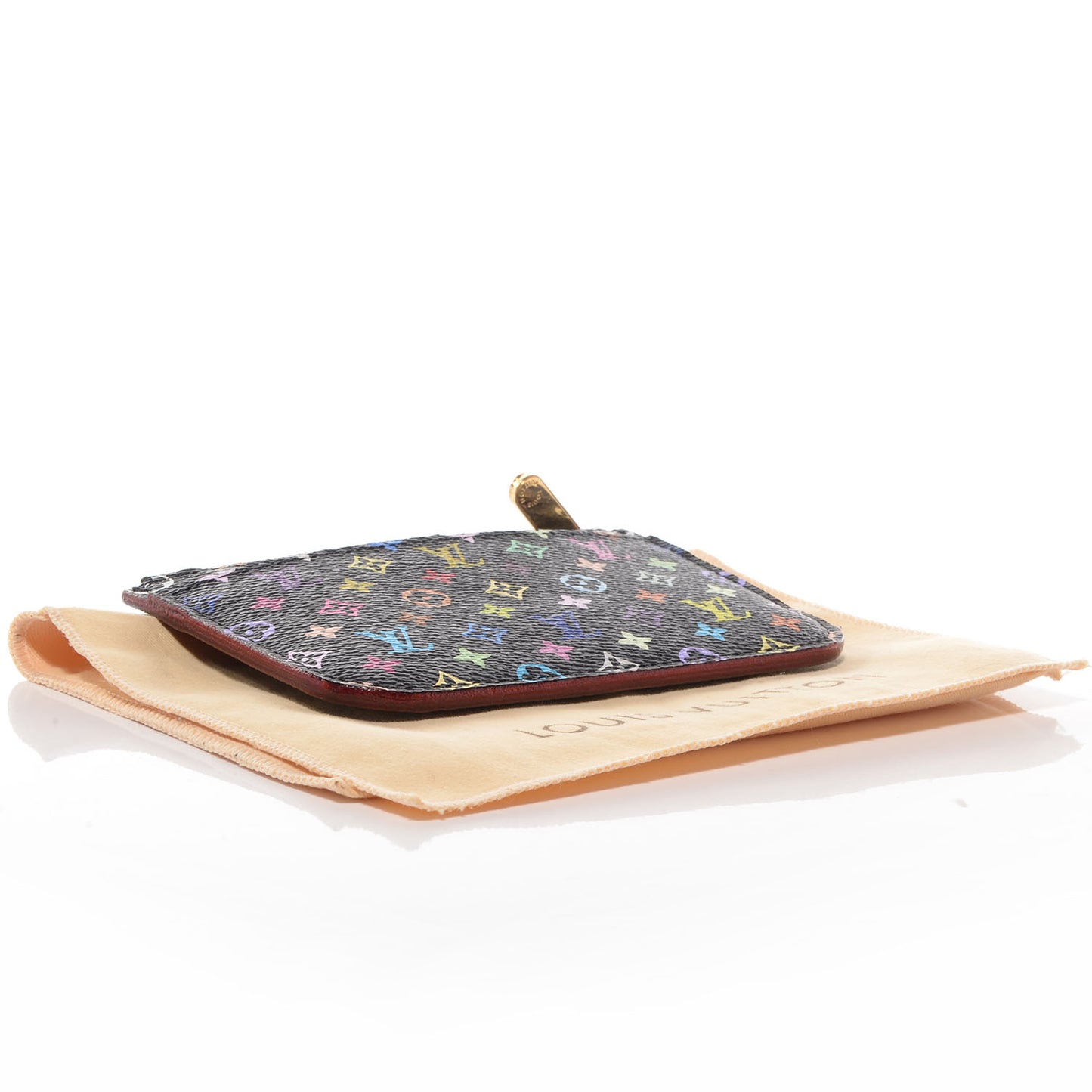 Monogram Multicolor Key Pouch Black