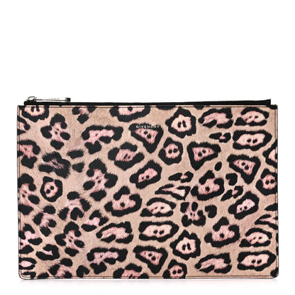 Givenchy Coated Canvas Jaguar Print Zip Pouch 1 of 11