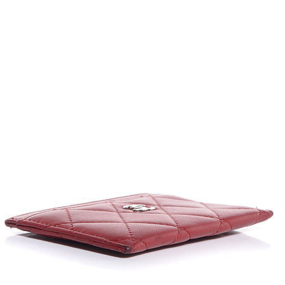 Chanel Lambskin Quilted Card Holder Red 4 of 8