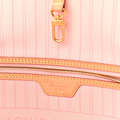 Louis Vuitton Damier Azur Neo Neverfull MM Rose Ballerine 5 of 13