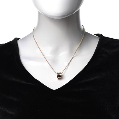 Bulgari 18K Rose Gold B.Zero1 Pendant Necklace 2 of 8