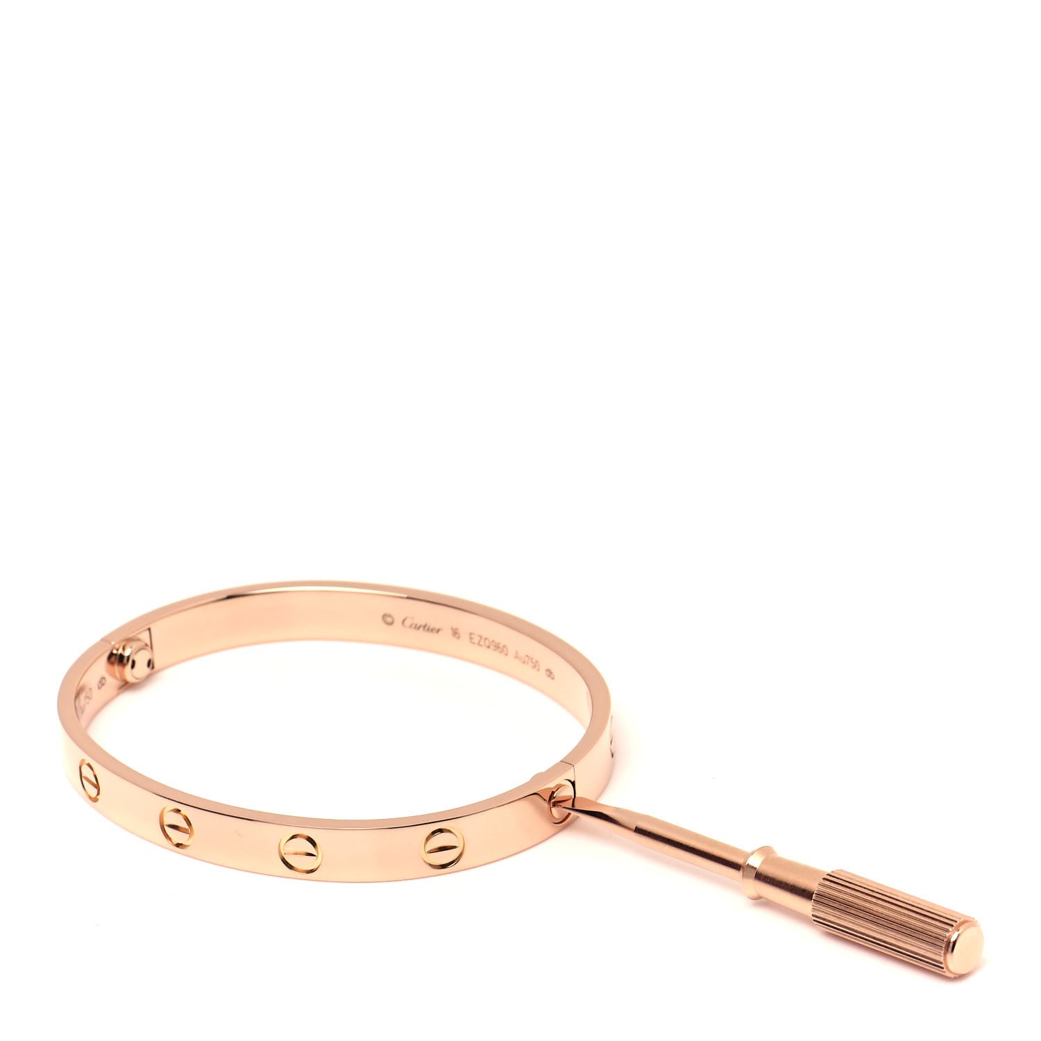 Cartier 18K Pink Gold LOVE Bracelet 16 6 of 7