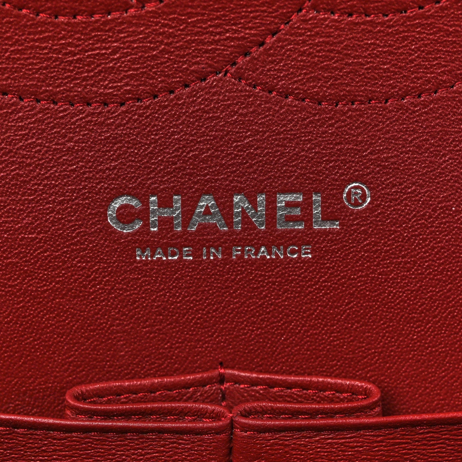 Chanel Caviar Quilted Jumbo Double Flap Burgundy 6 of 13