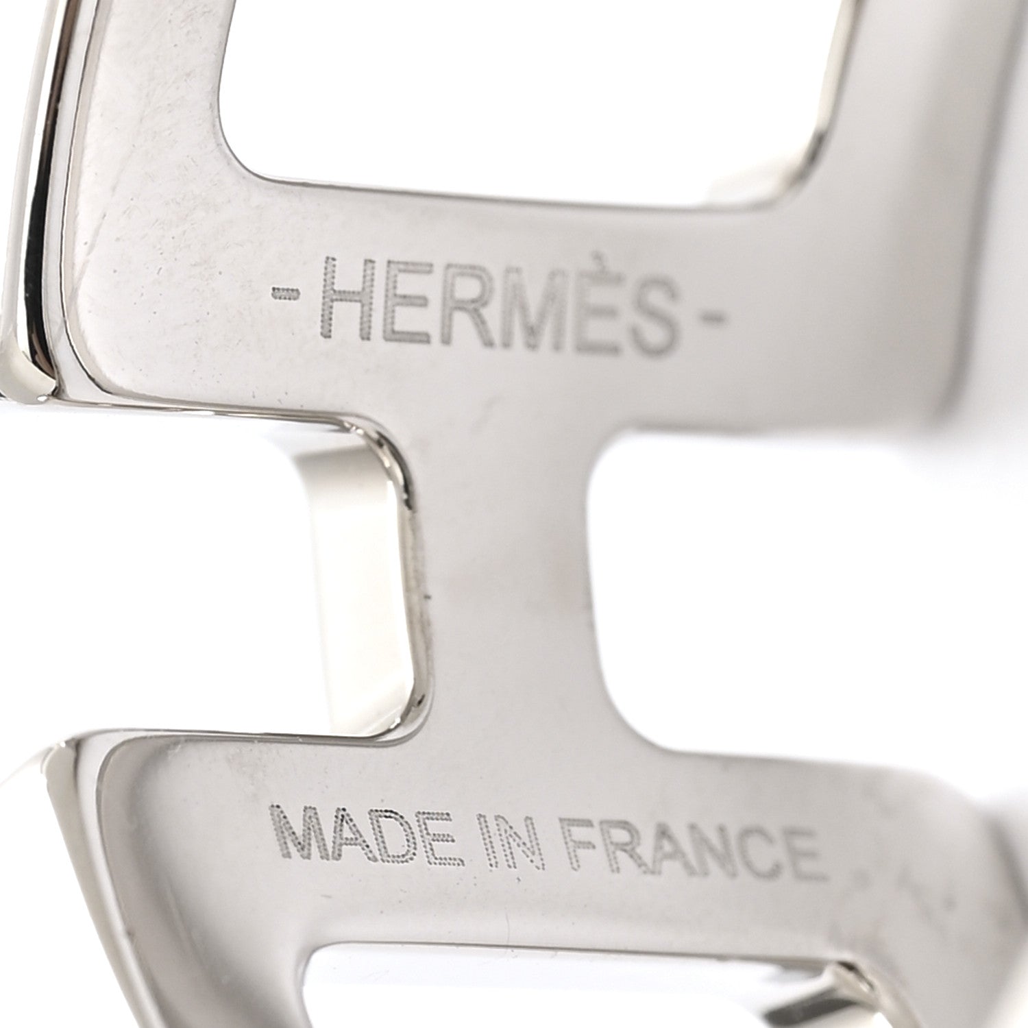 Hermes Palladium H en Rond Scarf Ring 3 of 4