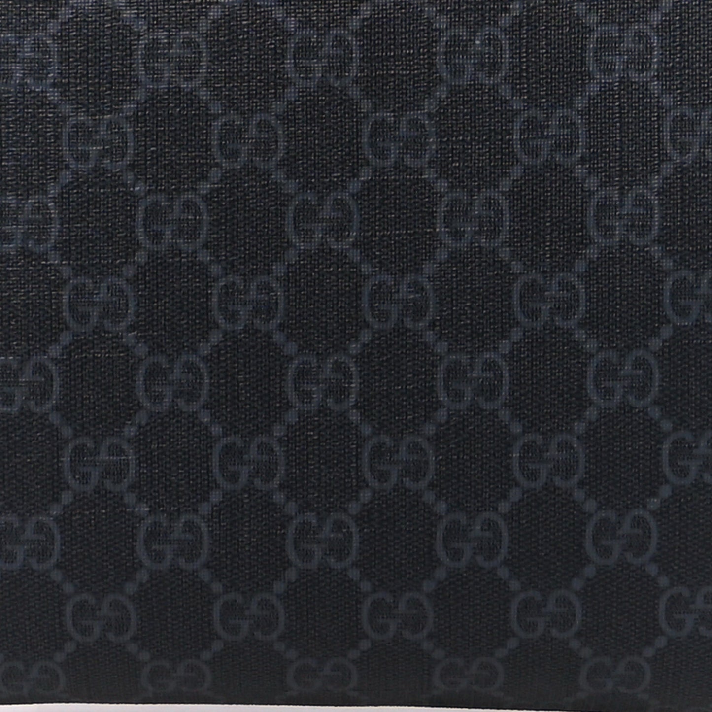 GG Supreme Monogram Appia Calfskin Web Flat Messenger Bag Black Grey