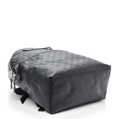 Gucci Guccissima Classic Backpack Black 4 of 9