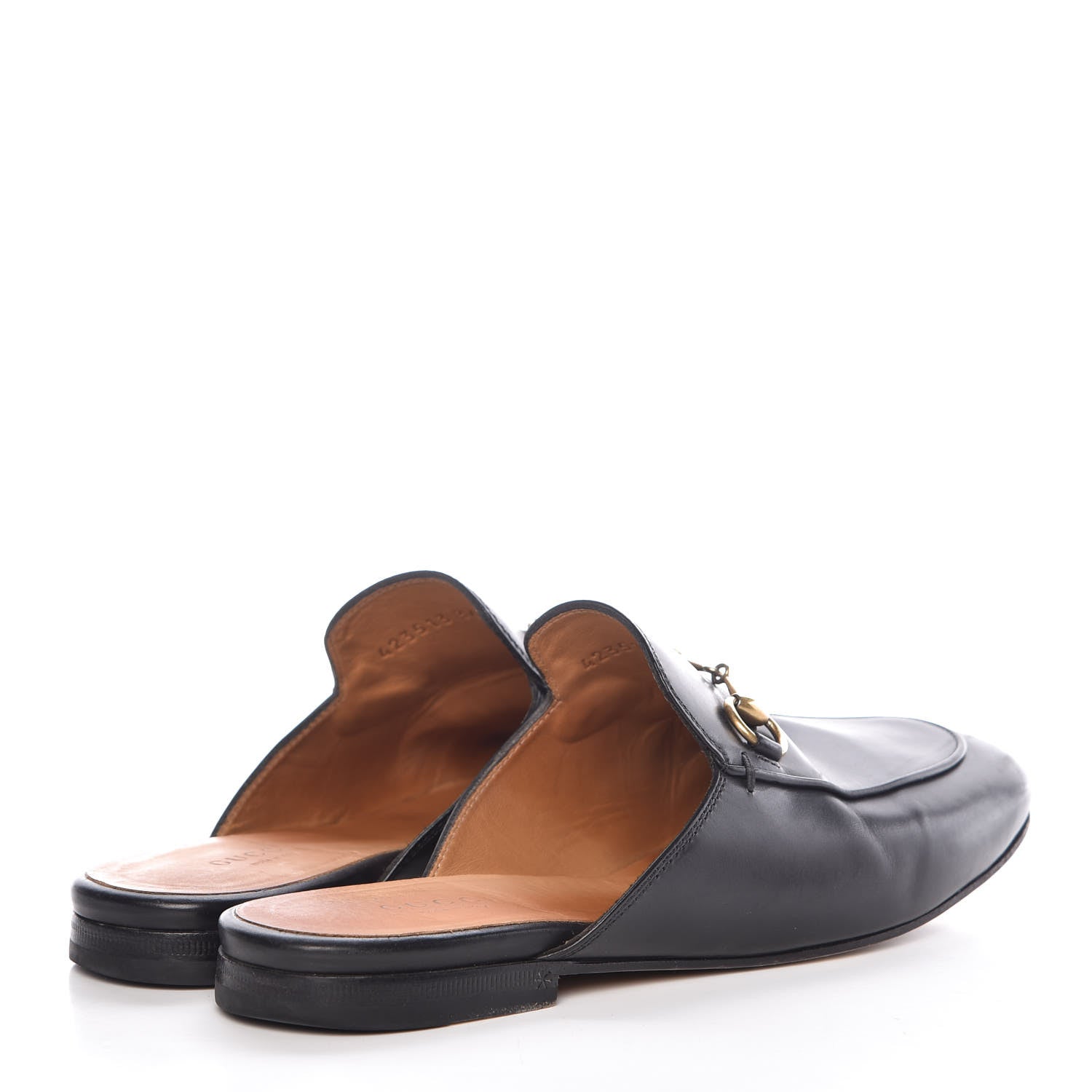 Gucci Calfskin Womens Princetown Slippers 36.5 Black 4 of 19