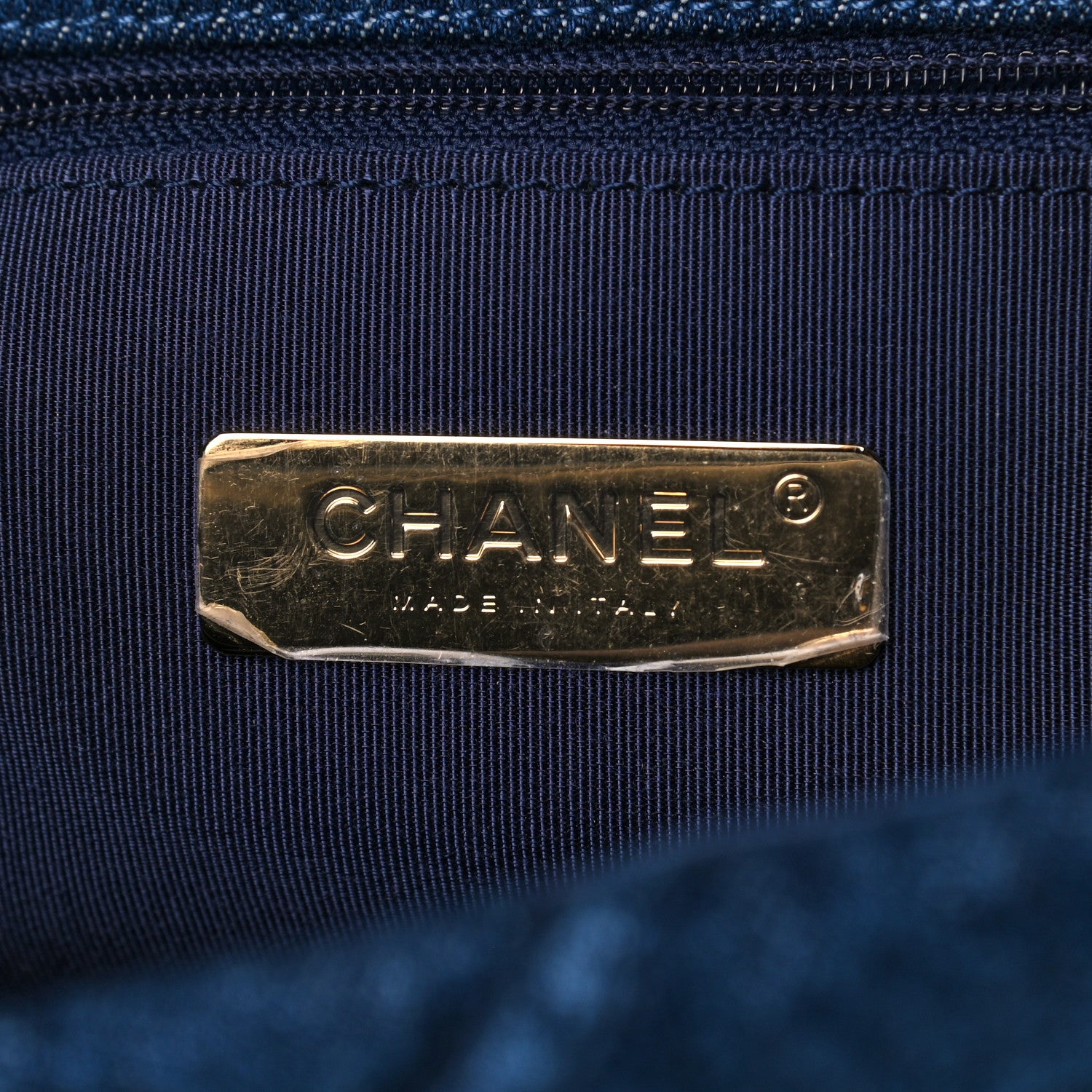 Chanel Denim Quilted Medium Chanel 19 Flap Blue 6 of 10