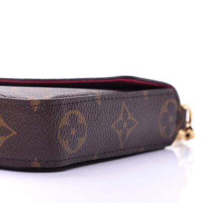Louis Vuitton Monogram Pochette Felicie Chain Wallet Fuchsia 7 of 12