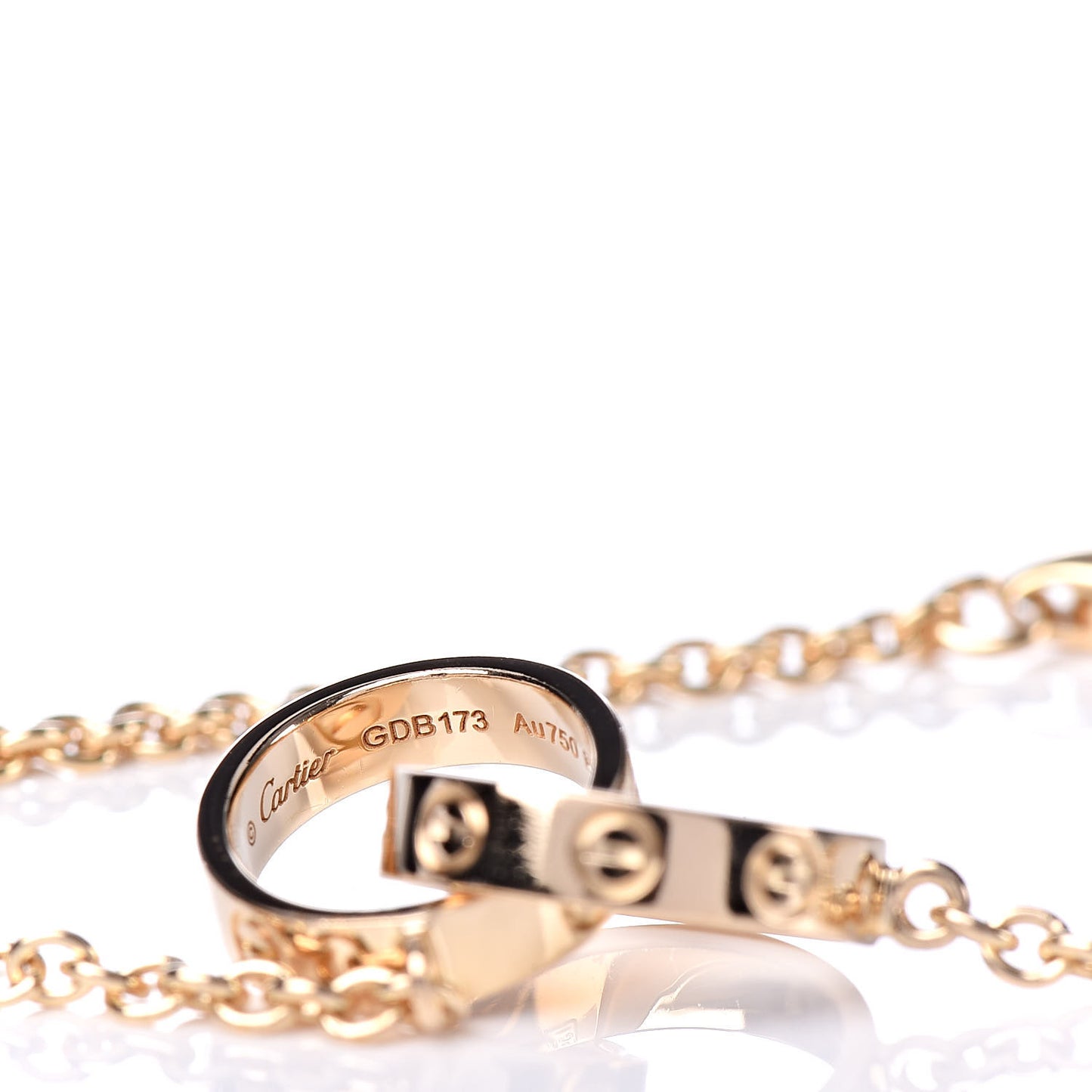18K Yellow Gold Interlocking LOVE Bracelet