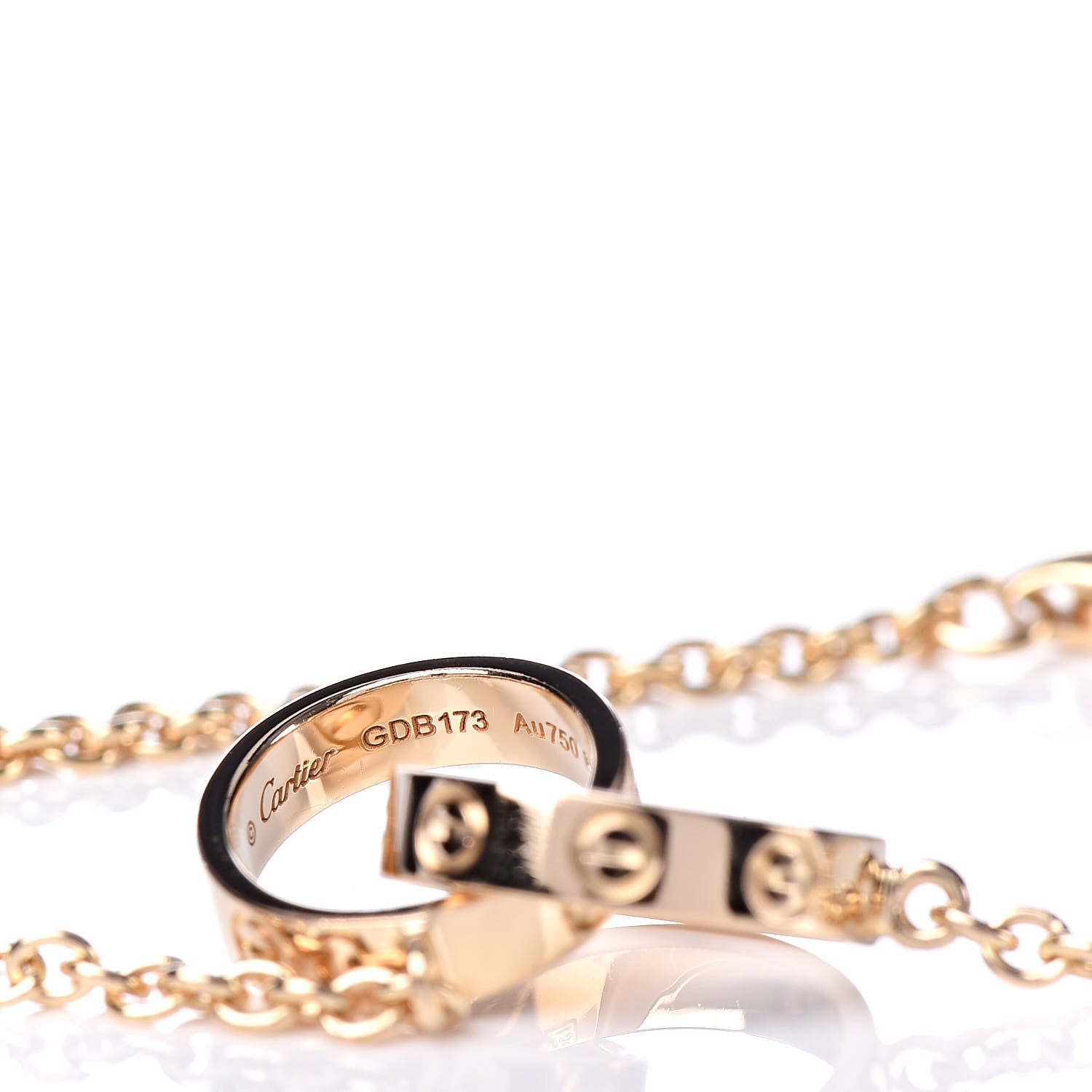 Cartier 18K Yellow Gold Interlocking LOVE Bracelet 4 of 5