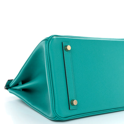 Hermes Epsom BIRKIN 30 Bleu Paon 9 of 13