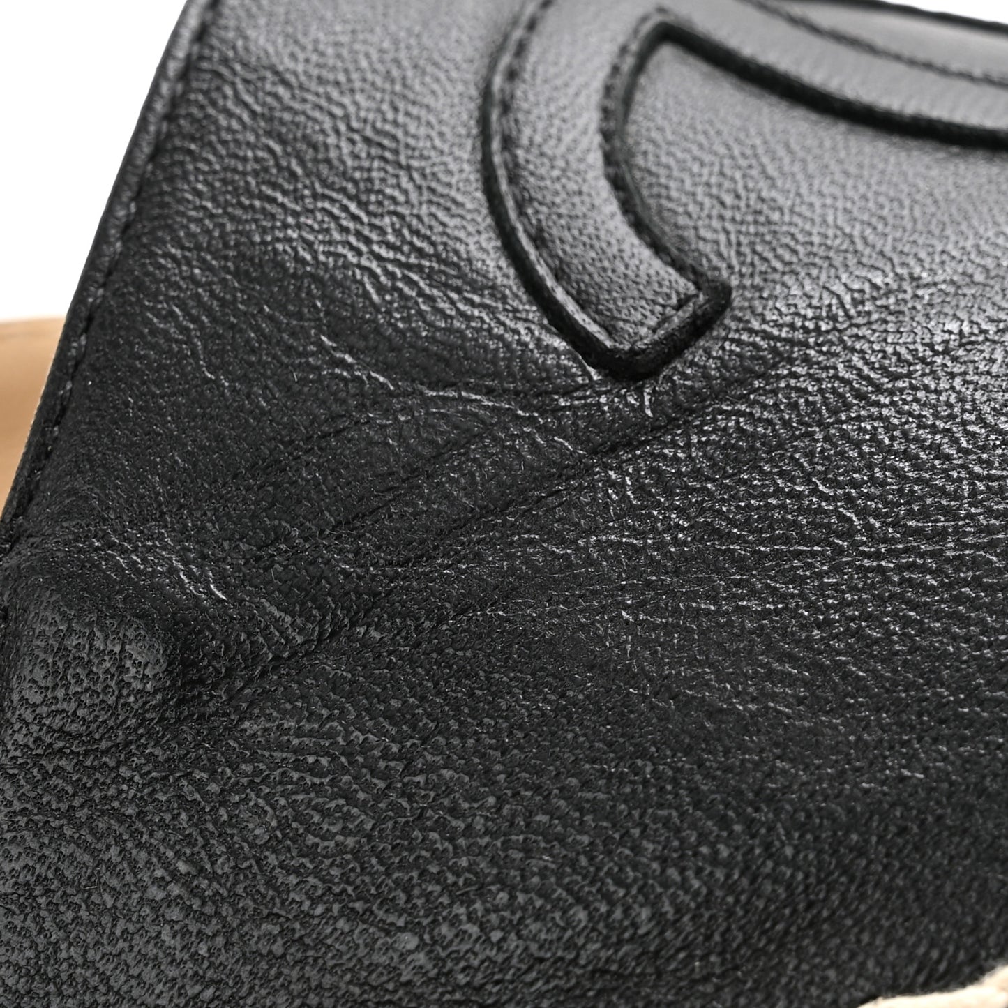 Lambskin CC Espadrilles 37 Black