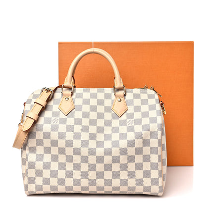Louis Vuitton Damier Azur Speedy Bandouliere 30 9 of 9