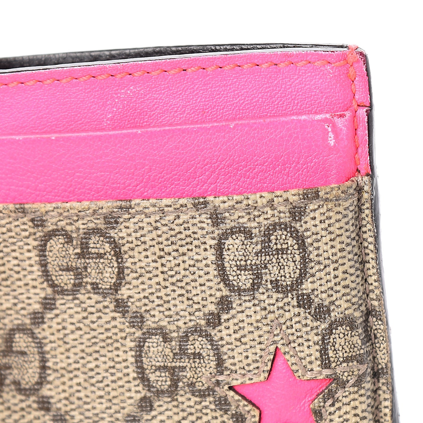 GG Supreme Stars Card Holder Pink