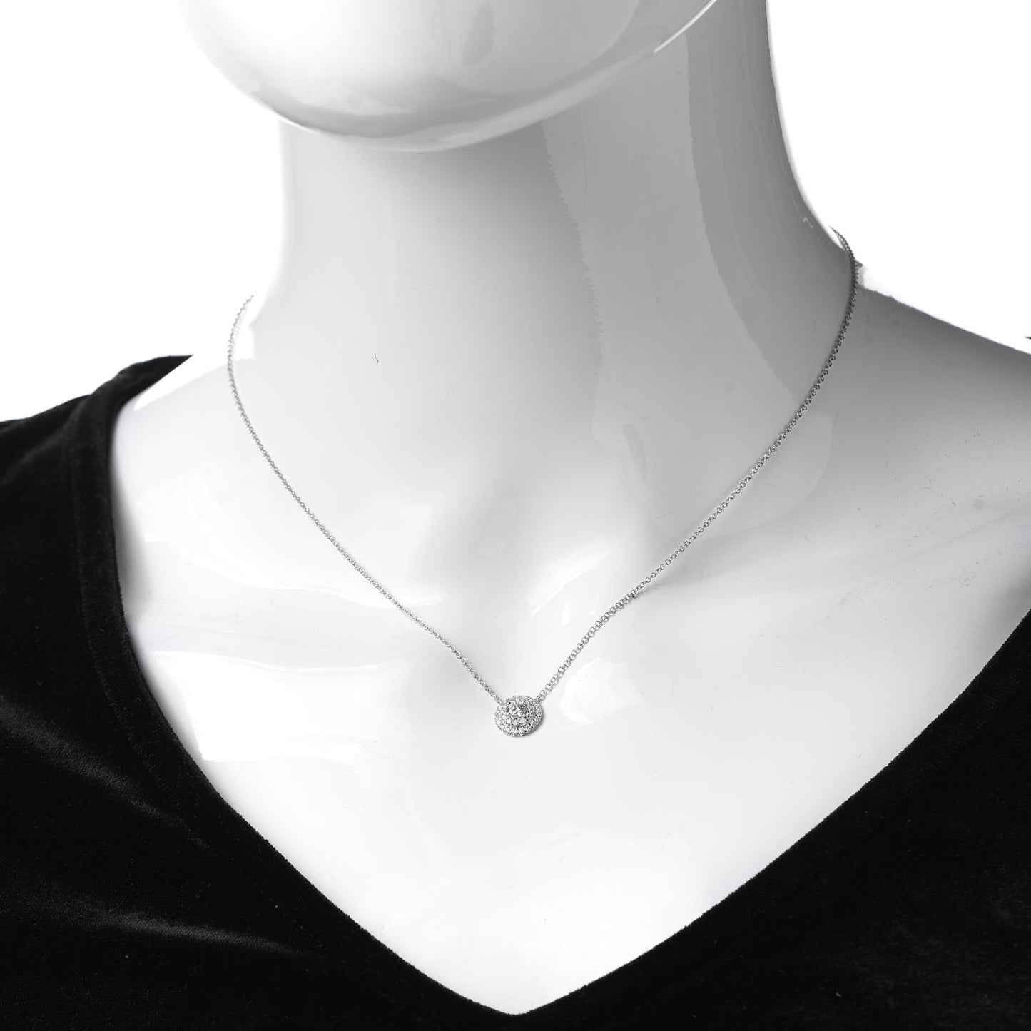 Platinum Diamond Soleste Pendant Necklace