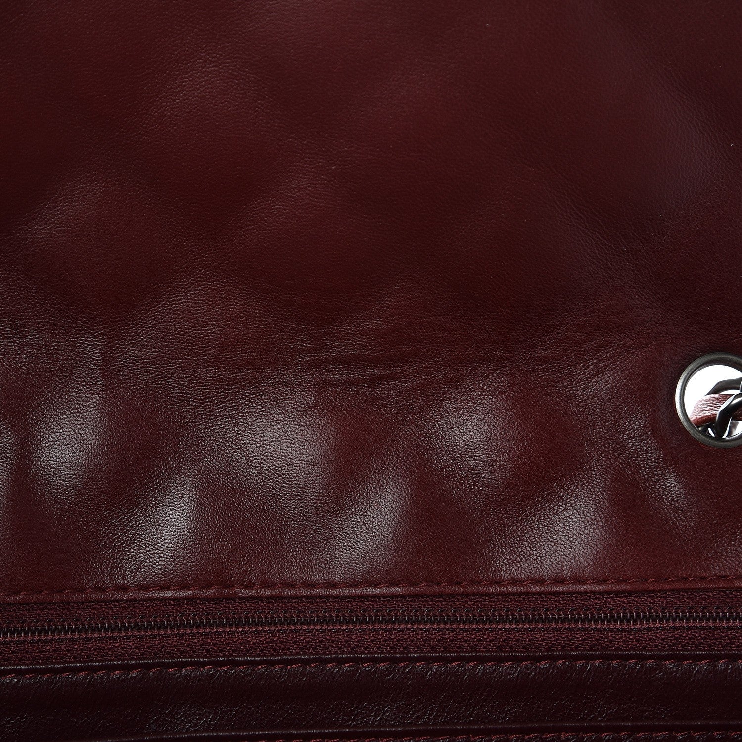 Chanel Lambskin Quilted Jumbo Single Flap Dark Red 8 of 10