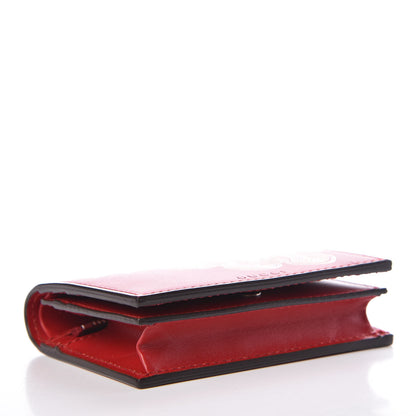 Gucci Calfskin Chinese New Year Card Case Wallet Red 4 of 7
