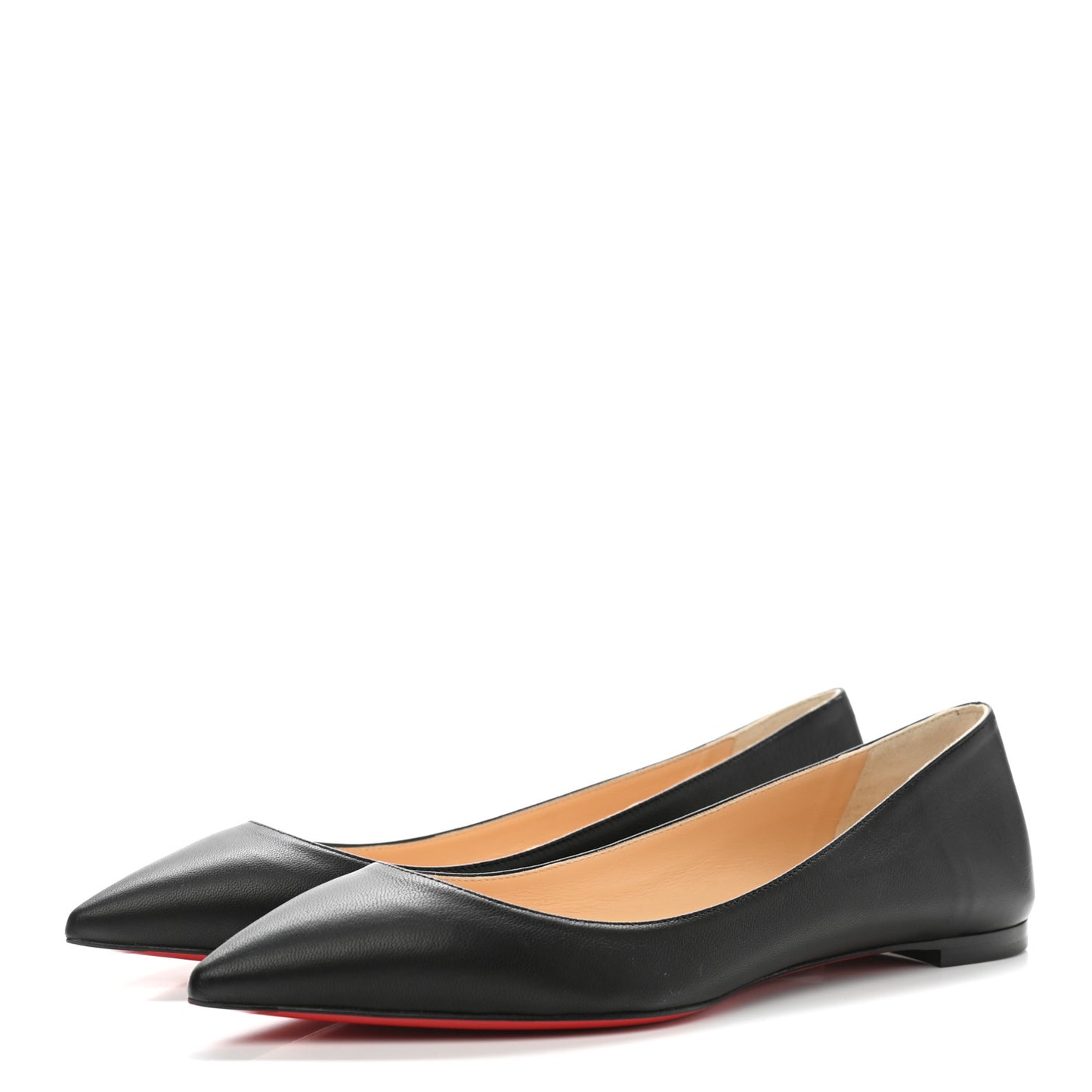 Shiny Nappa Ballalla Flats 37 Black