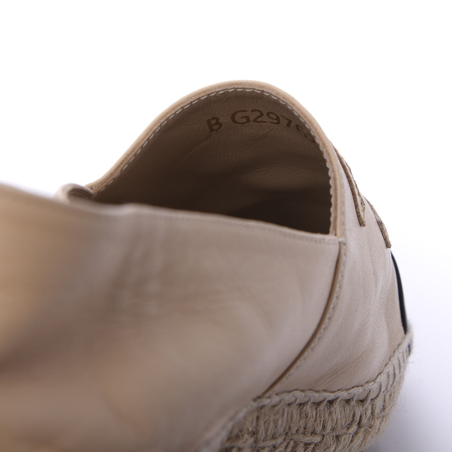 Chanel Lambskin CC Espadrilles 38 Beige Black 8 of 9