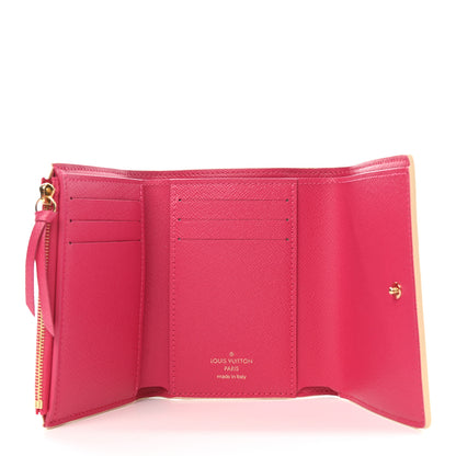 Louis Vuitton Damier Azur 2021 Christmas Animation Hollywood Victorine Wallet Fuchsia 5 of 7