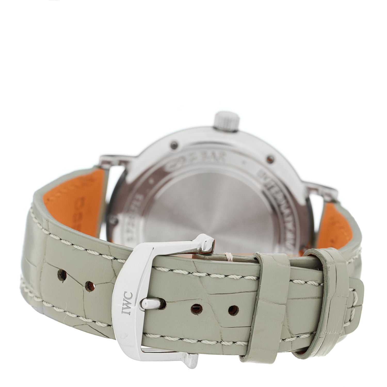 IWC Stainless Steel Crocodile Diamond 37mm Portofino Automatic Watch IW458101 3 of 4
