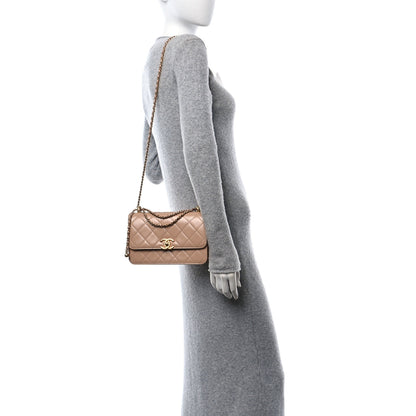 Chanel Calfskin Quilted Perfect Fit Flap Beige 3 of 10