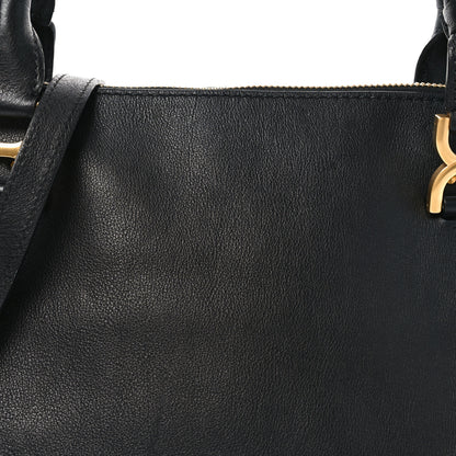 Chloe Calfskin Studded Medium Marcie Satchel Black 8 of 10