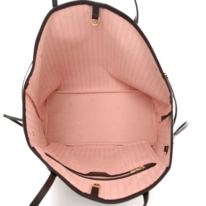Louis Vuitton Damier Ebene Neo Neverfull MM Rose Ballerine 5 of 12