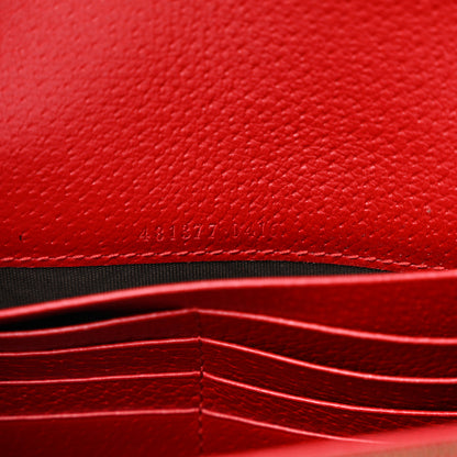 Gucci Calfskin Web Mini Dionysus Chain Wallet Hibiscus Red 8 of 12