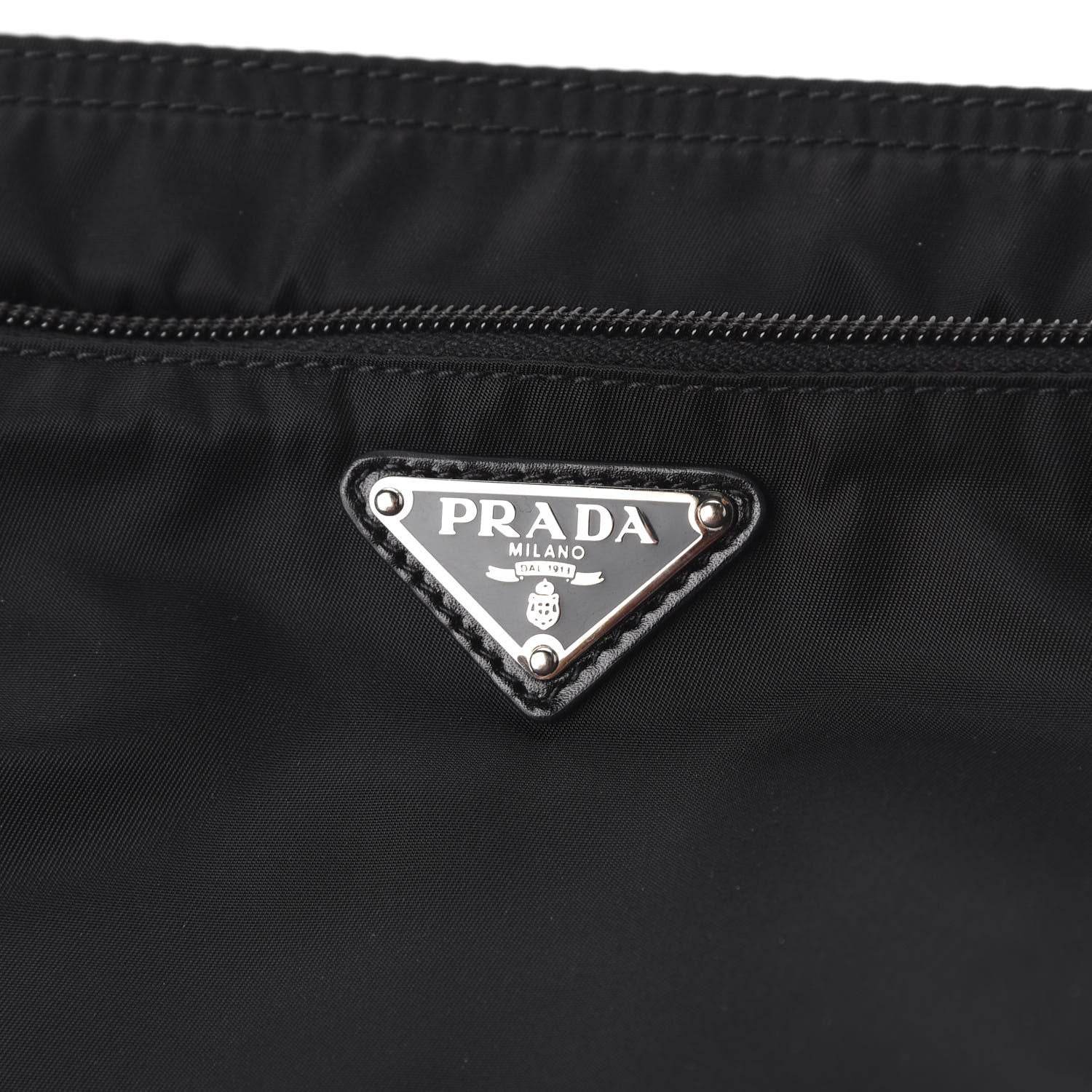 Prada Nylon Flat Messenger Bag Black 9 of 10