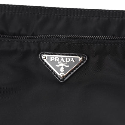 Prada Nylon Flat Messenger Bag Black 9 of 10