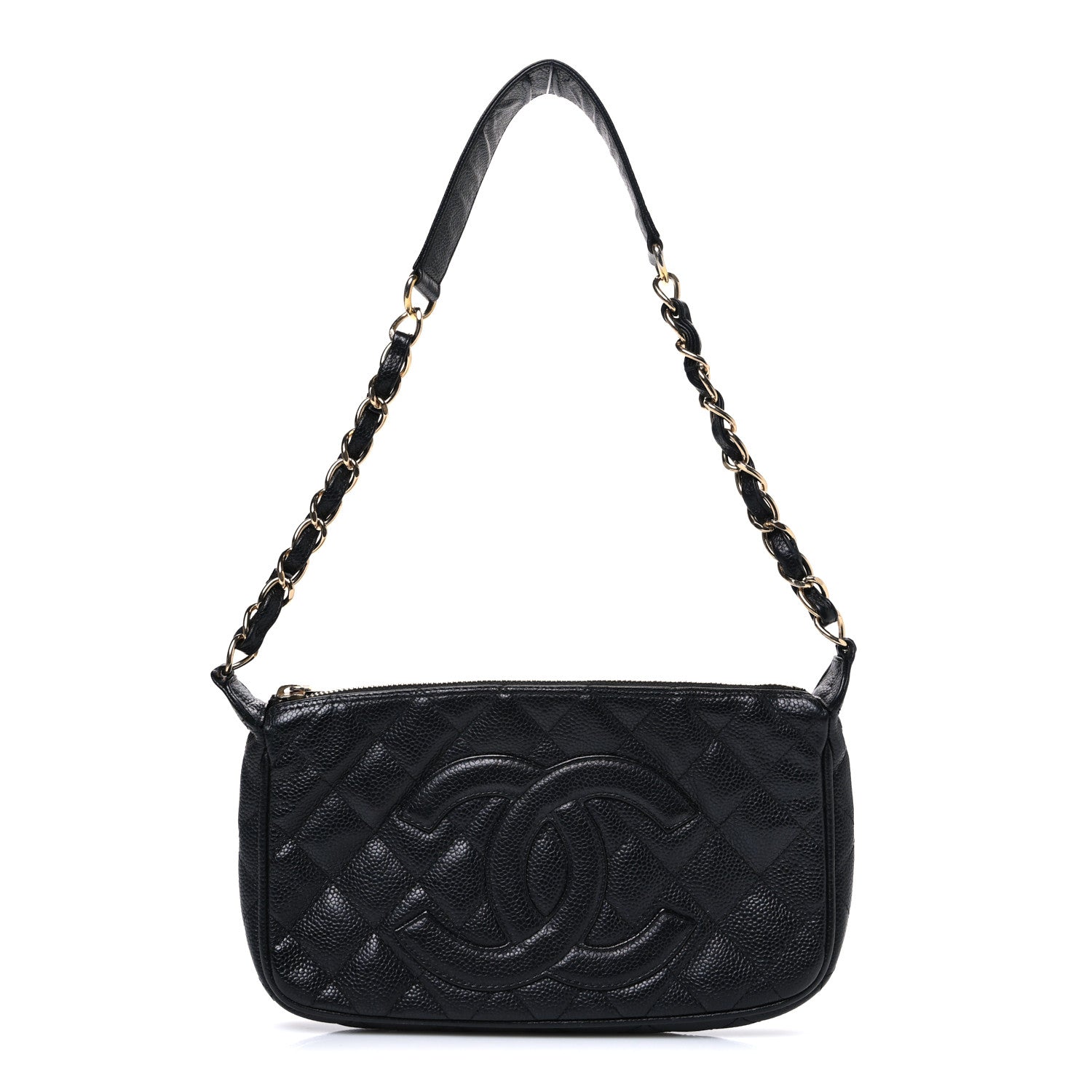 Chanel Caviar Quilted Timeless CC Shoulder Bag Black 1 of 11