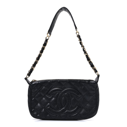 Chanel Caviar Quilted Timeless CC Shoulder Bag Black 1 of 11