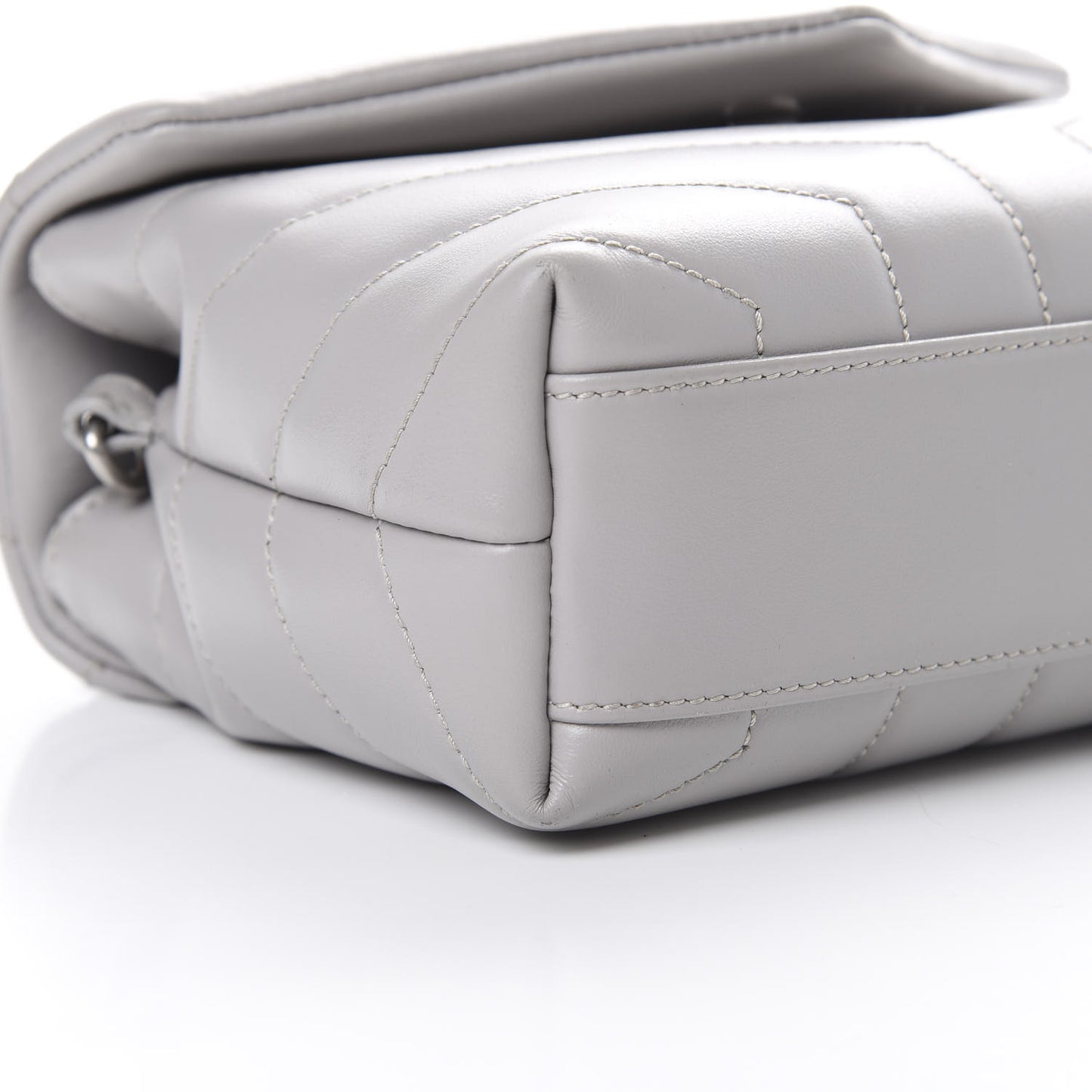 Calfskin Y Quilted Monogram Toy Loulou Satchel Granite