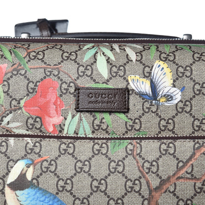 Gucci GG Supreme Monogram Tian Carry On Trolley Beige Multicolor New Acero 9 of 12