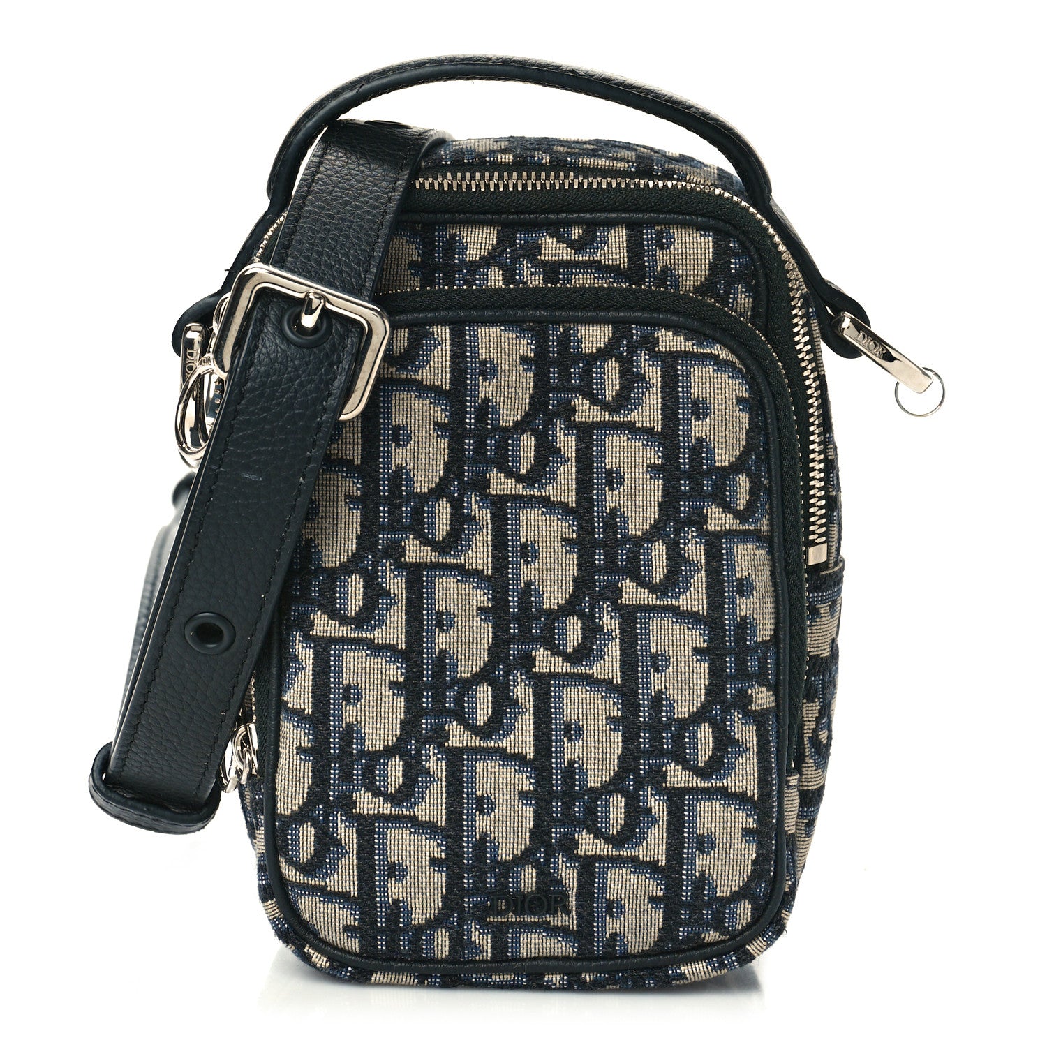 Christian Dior Oblique Crossbody Bag Blue 1 of 9
