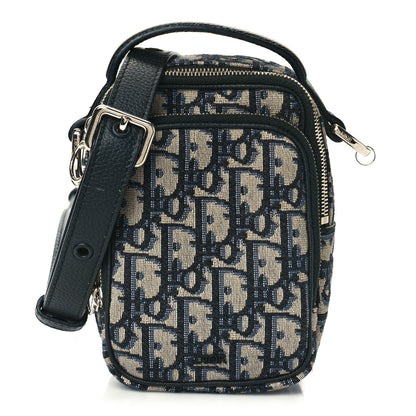 Christian Dior Oblique Crossbody Bag Blue 1 of 9