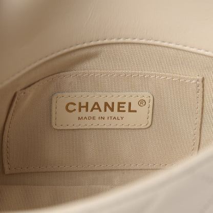 Chanel Calfskin Quilted Crystal Pearls Small Flap Bag White 8 of 11