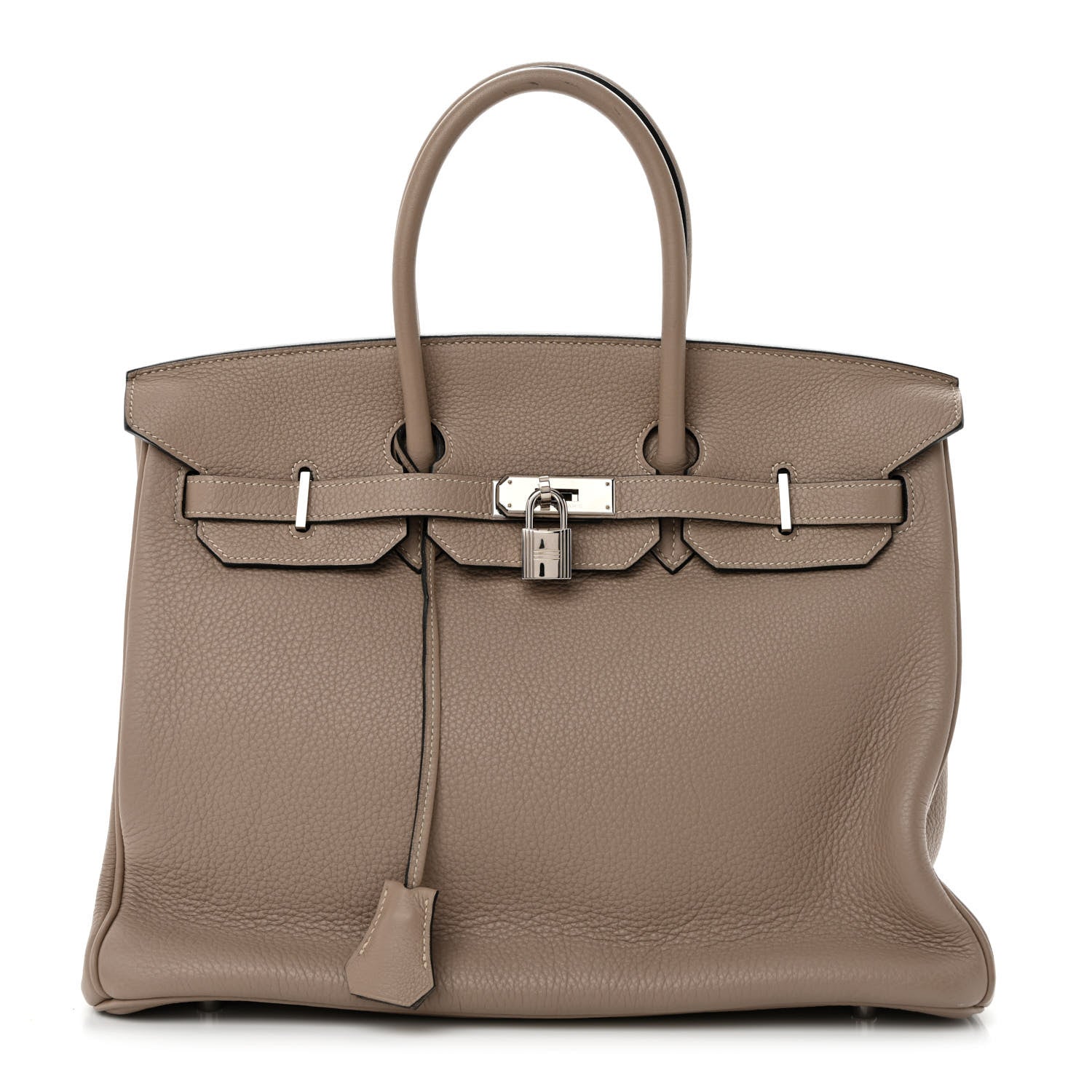 Hermes Taurillon Clemence BIRKIN 35 Gris Tourterelle 1 of 10