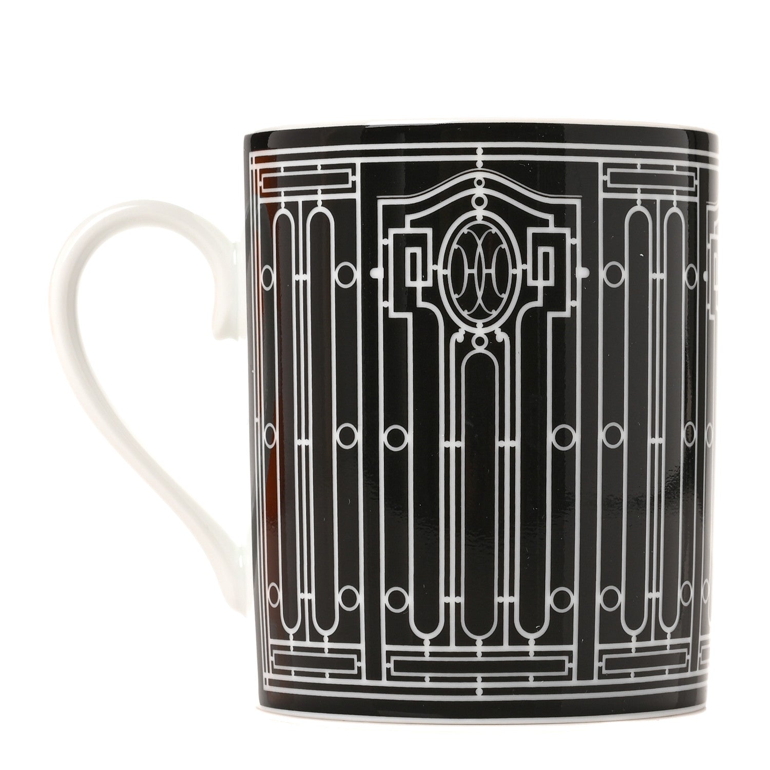 Hermes Porcelain H Deco Mug N°2 Black 1 of 5
