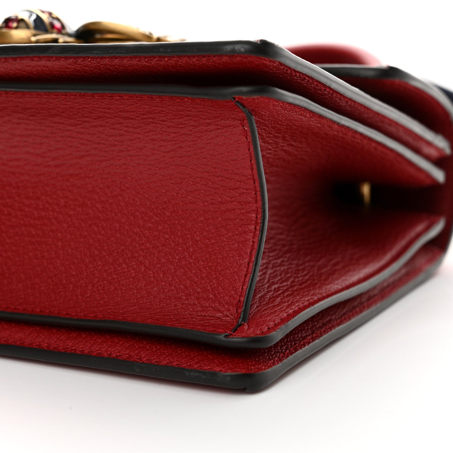 GG Supreme Monogram Small Queen Margaret Top Handle Bag Red