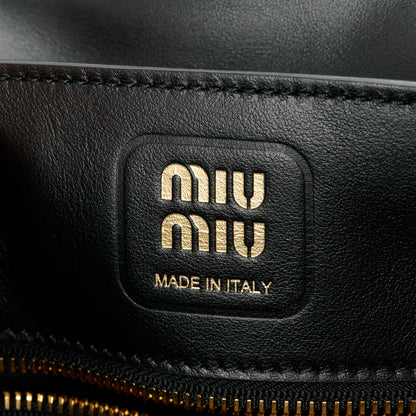 Miu Miu Nappa Padded Shoulder Bag Black 7 of 10