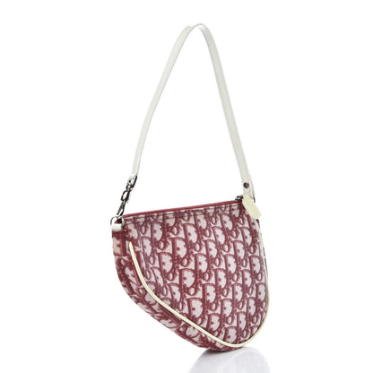 Christian Dior Monogram Mini Saddle Pochette Red 3 of 7