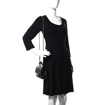 Chanel Caviar Quilted Mini Top Handle Rectangular Flap Black 2 of 10