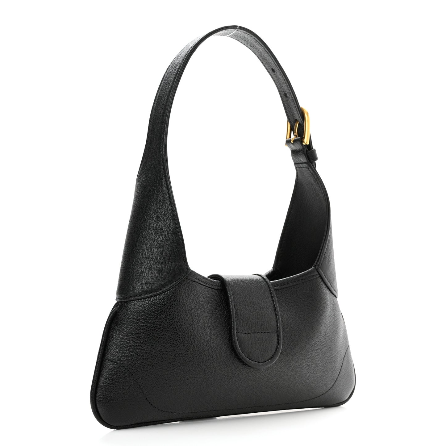 Goatskin Small GG Aphrodite Shoulder Bag Black